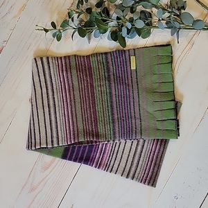 Echo Lambs Wool/Angora Blend Stripe Scarf